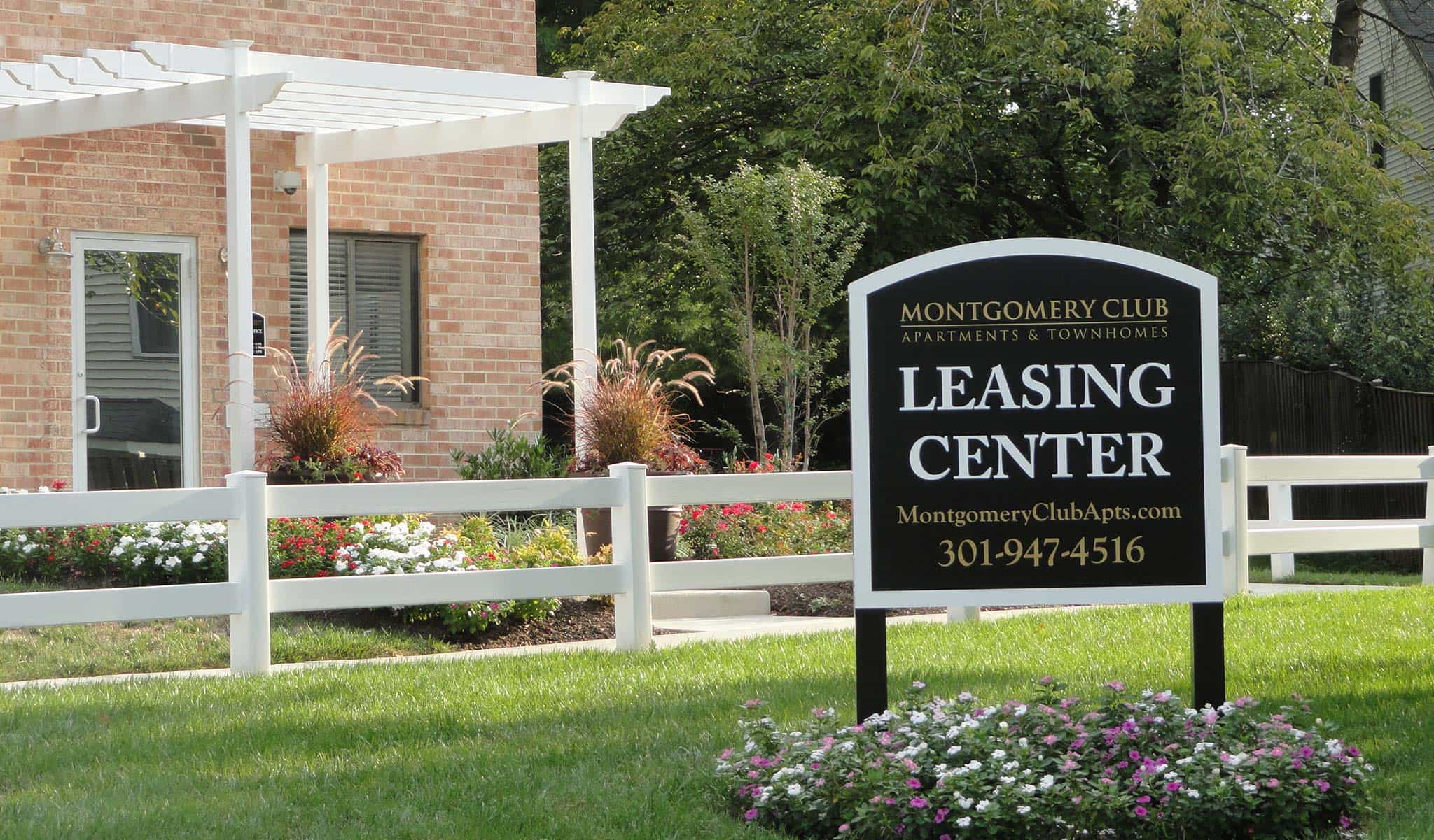 Leasing office at apartment community